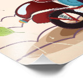 Modena Italy Scooter旅行ポスター フォトプリント (角)