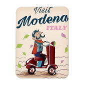 Modena Italy Scooter旅行ポスター マグネット (縦)