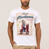 Modena Italy Scooter旅行ポスター Tシャツ (正面)