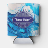 Moderの青い渦巻のBuncoの幸運なサイコロのクーラー 缶クーラー (正面)