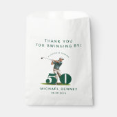 Moder Sport Golfer 50th Birthday Thank You フェイバーバッグ (正面)