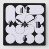 Modern スクエア壁時計 (正面)