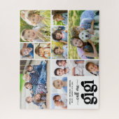 Modern 11 Photo Collage Names Call Me Gigi ジグソーパズル (縦)