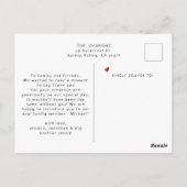 Modern 12 Photo Collage Baby Shower Thank You ポストカード (裏面)