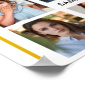 Modern 17 Photo Collage Class Of 2026 Graduation ポスター (角)