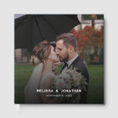Modern 1 Photo Wedding ゲストブック (正面)