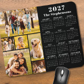 Modern 2023 Calendar 6 Photo Collage Personalized マウスパッド