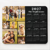 Modern 2023 Calendar 6 Photo Collage Personalized マウスパッド (正面)