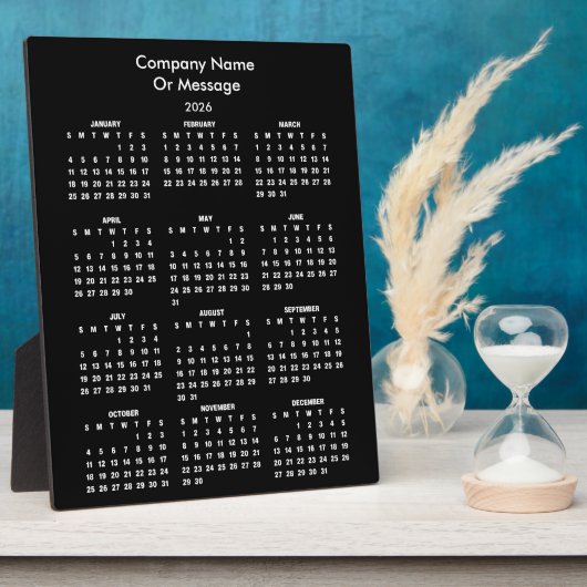 Modern 2026 Calendar 会社名 フォトプラーク (側面)