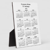 Modern 2026 Calendar Company Name フォトプラーク (側面)