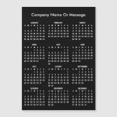 Modern 2026 Calendar Company Name Magnet (正面)