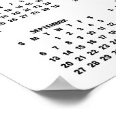 Modern 2026 Calendar Family Photo ポスター (角)