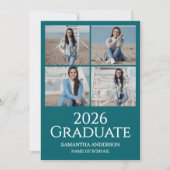 Modern 2026 Graduation Photo 案内状 (正面)
