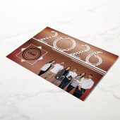 Modern 2026 New Year Logo Photo Greeting Card 箔招待状 (回転した状態)