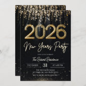 Modern 2026 New Years Party  招待状 (正面/裏面)