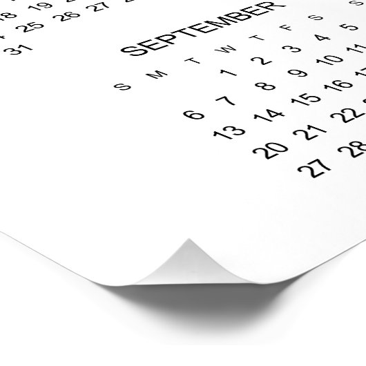 Modern 2026 Photo Collage Wall Calendar  ポスター (コーナー)