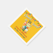 Modern 21st Birthday Fiesta Cheers to 21 Years  スタンダードカクテルナプキン (角)