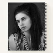 Modern 2 Photo Collage Personalized ノートブック (裏面)