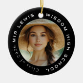 Modern 2 Photo Grad  セラミックオーナメント (正面)