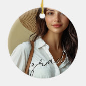 Modern 2 Photo Grad  セラミックオーナメント (裏面)