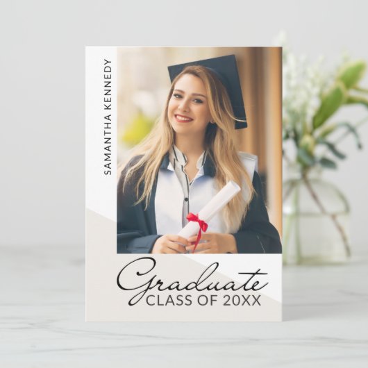 Modern 2 Photo Graduation Class of 2026  案内状 (スタンド正面)