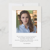 Modern 2 Photo Graduation Class of 2026  案内状 (裏面)