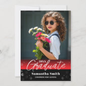 Modern 2 Photo Graduation Senior Photo Grad Invite 招待状 (正面)