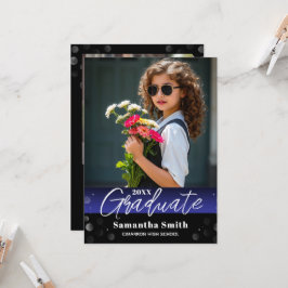 Modern 2 Photo Graduation Senior Photo Grad Invite 招待状