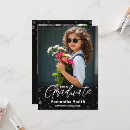 Modern 2 Photo Graduation Senior Photo Grad Invite 招待状