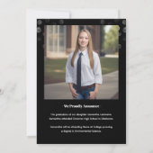 Modern 2 Photo Graduation Senior Photo Grad Invite 招待状 (裏面)