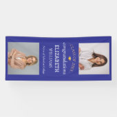 Modern 2 Photo Vertical Graduation Party 横断幕 (横)