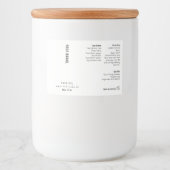 Modern 2oz Dropper Bottle Waterproof Label フードラベル (正面)