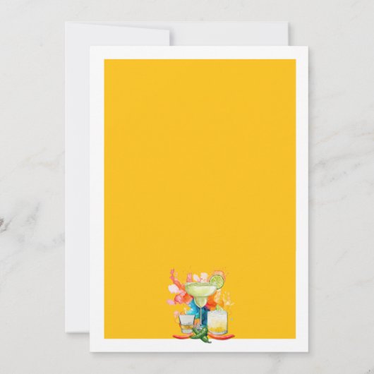 Modern 30th Birthday Fiesta Cheers to 30 Years  招待状 (裏面)