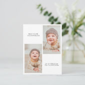 Modern 3 Photo Baby Shower Thank You (スタンド正面)