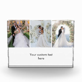 Modern 3 Photo Collage Custom Text Photo Block フォトブロック