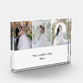 Modern 3 Photo Collage Custom Text Photo Block フォトブロック (左)