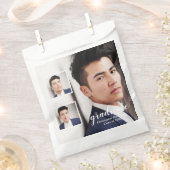 Modern 3 Photo Graduation フェイバーバッグ (クリップ留めされた状態)