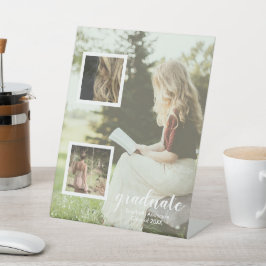 Modern 3 Photo Graduation 台座サイン