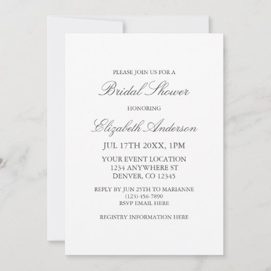 Modern 3 Photo Graduation 招待状 (裏面)