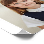 Modern 3 Photo Graduation Welcome Sign ポスター (角)