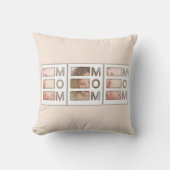 Modern 3 Photo Grid Mom Birthday Keepsake クッション (正面)