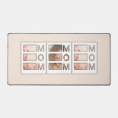 Modern 3 Photo Grid Mom Birthday Keepsake デスクマット (正面)