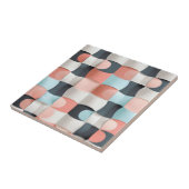 Modern 3D Curved Geometric Illusion Pattern タイル (側面)