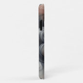 Modern 3D Fluid Abstract Swirls Elegant Soft Pink Case-Mate iPhoneケース (裏面/右)