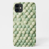 Modern 3D Geometric Hexagon Pattern - Elegant Mint Case-Mate iPhoneケース (裏面)