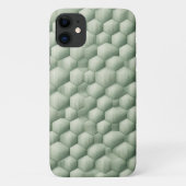 Modern 3D Geometric Hexagon Texture - Elegant Sage Case-Mate iPhoneケース (裏面)