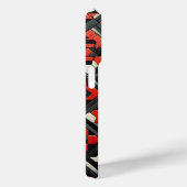 Modern 3D Geometric Mandala Case - Bold Red, Black Case-Mate iPhoneケース (裏面 / 右)