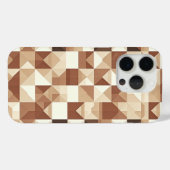 Modern 3D Geometric Pyramid Phone Case  Earth Tone Case-Mate iPhoneケース (裏面 (横))