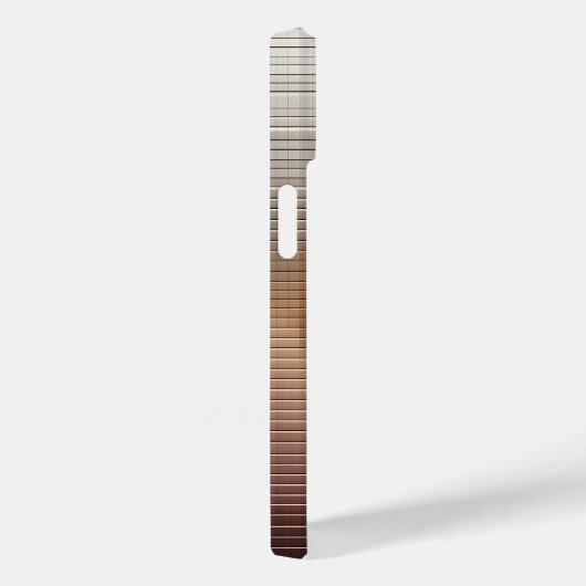 Modern 3D Geometric Sphere Gradient Sunset Tiles L Case-Mate iPhoneケース (裏面 / 右)