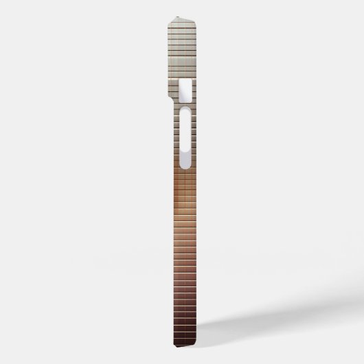 Modern 3D Geometric Sphere Gradient Sunset Tiles L Case-Mate iPhoneケース (裏面 / 左)